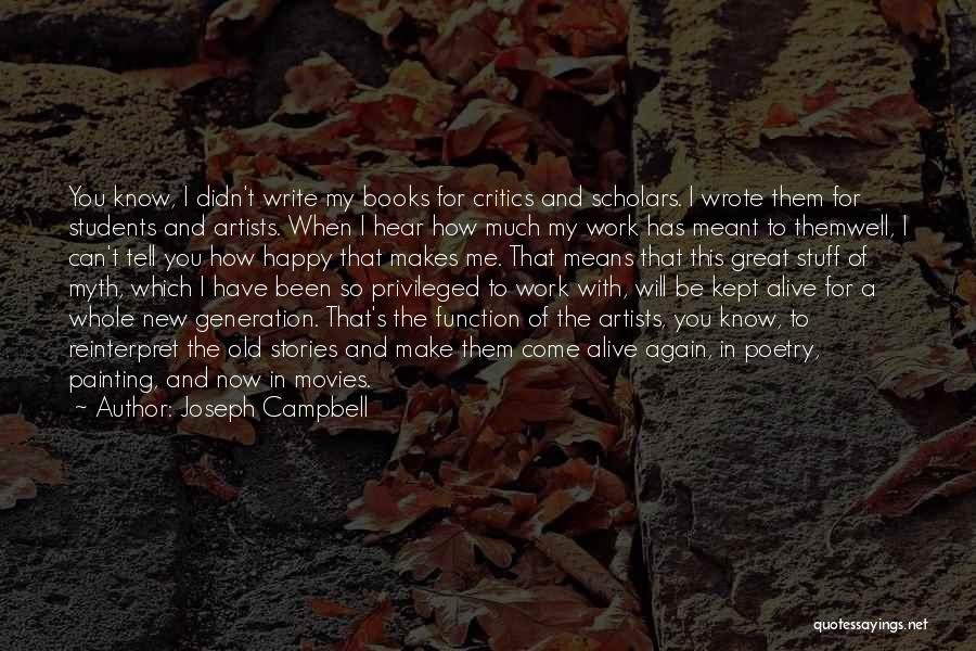 I Wrote This For You Quotes By Joseph Campbell