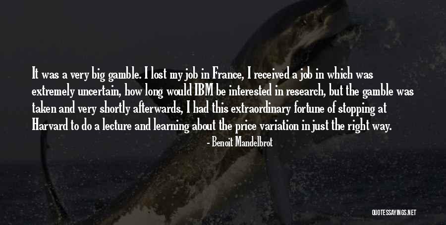 Ibm In Quotes By Benoit Mandelbrot Ibm In Quotes By Benoit Mandelbrot