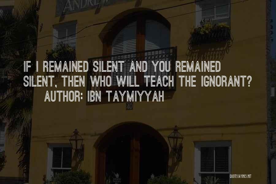 Ibn Taymiyyah Quotes 981566