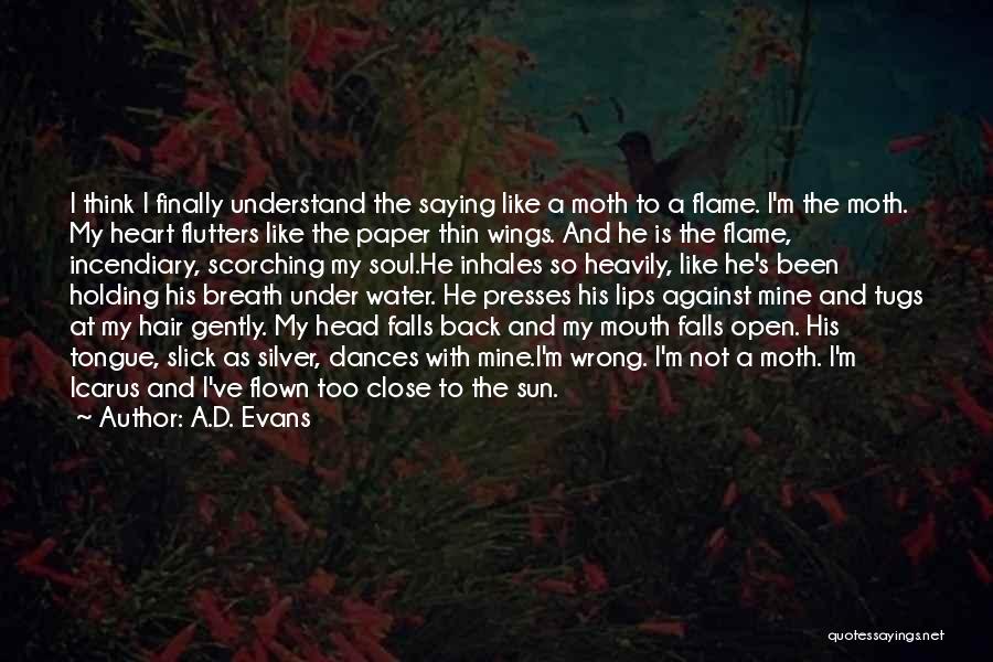 Icarus And The Sun Quotes By A.D. Evans