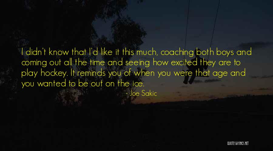 Ice Age Quotes By Joe Sakic