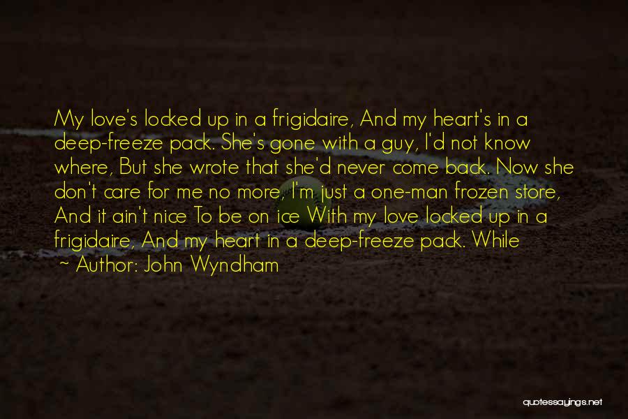 Ice And Love Quotes By John Wyndham