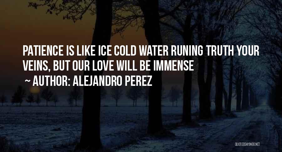 Ice Cold Water Quotes By Alejandro Perez