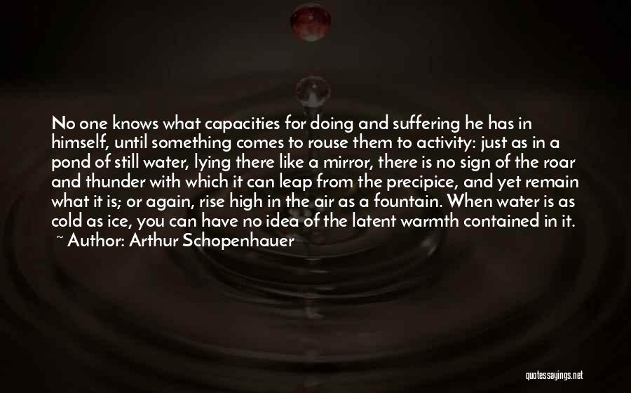 Ice Cold Water Quotes By Arthur Schopenhauer