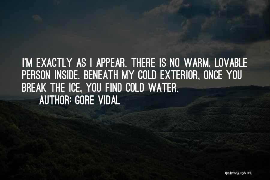 Ice Cold Water Quotes By Gore Vidal