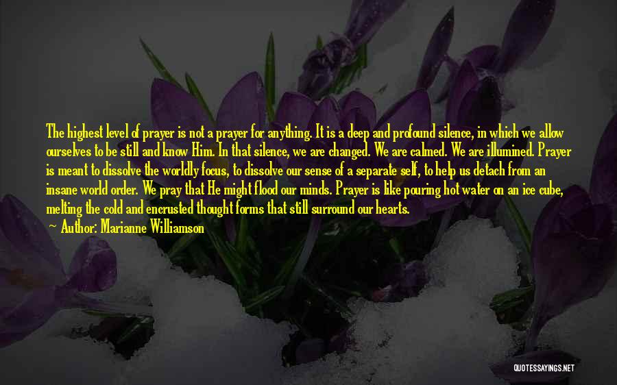 Ice Cold Water Quotes By Marianne Williamson