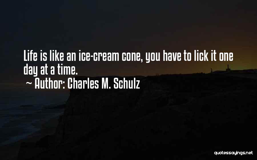 Ice Cream Cone Quotes By Charles M. Schulz