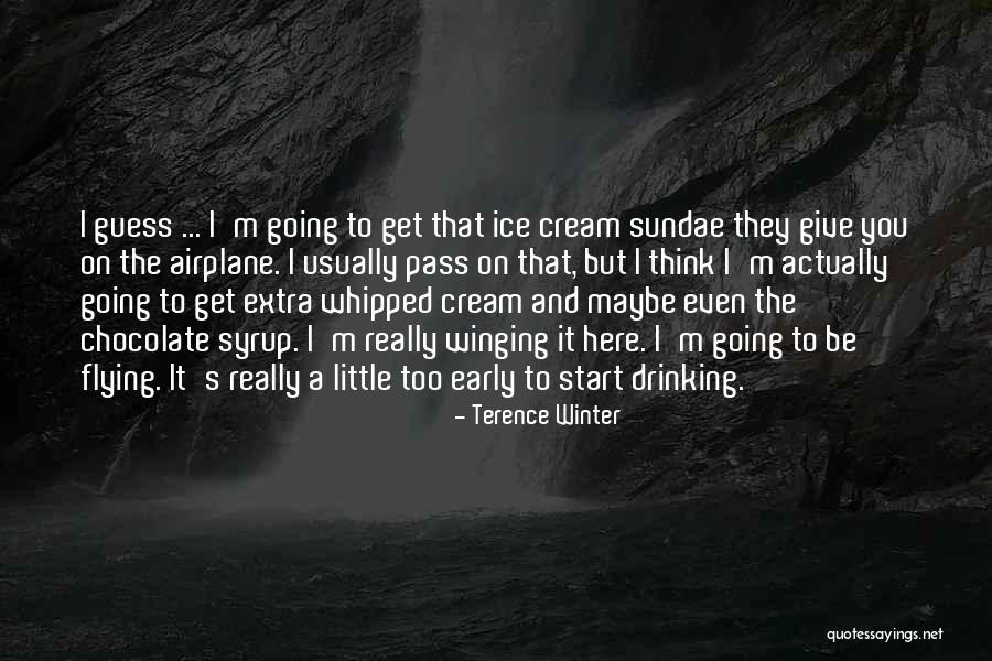 Ice Cream Sundae Quotes By Terence Winter