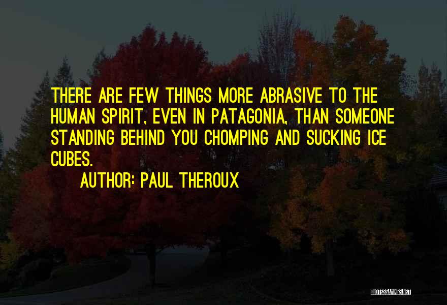 Ice Cubes Quotes By Paul Theroux