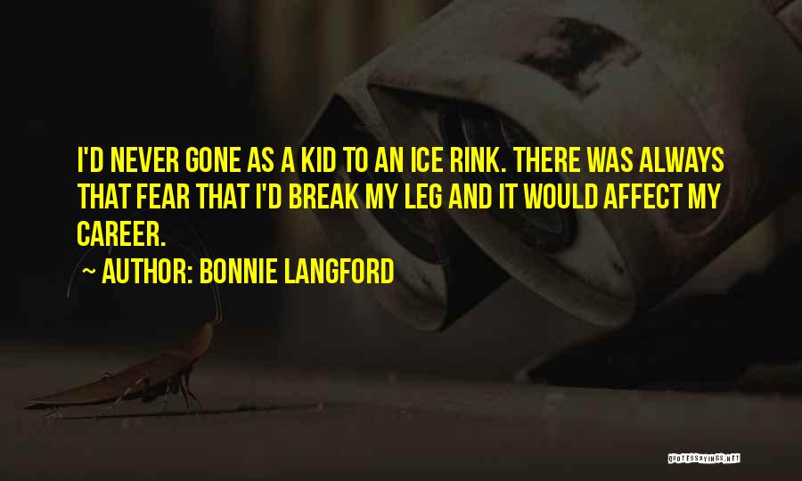 Ice Rink Quotes By Bonnie Langford