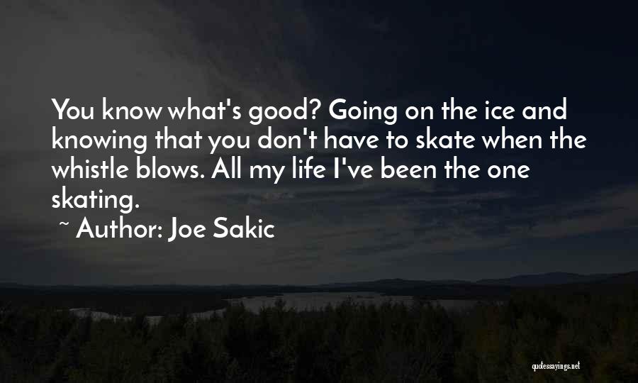 Ice Skating Life Quotes By Joe Sakic
