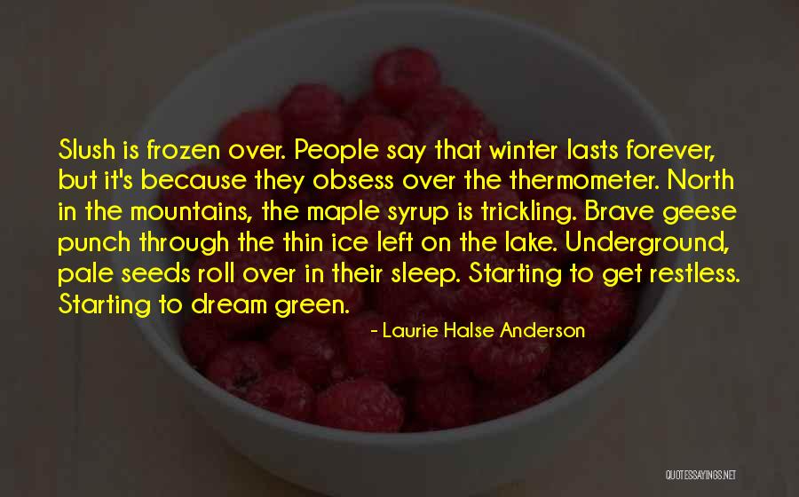 Ice Thats Green Quotes By Laurie Halse Anderson