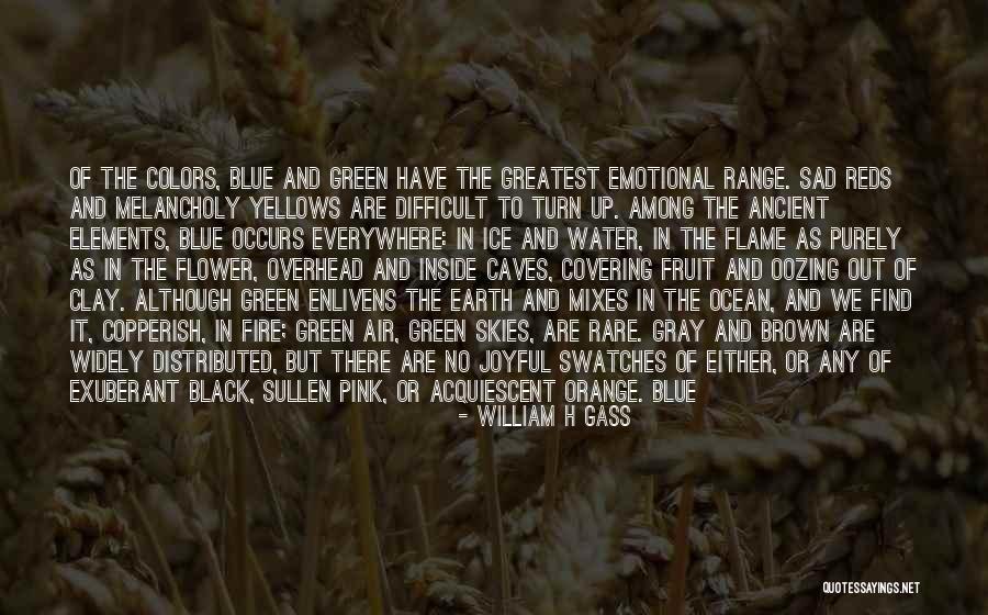 Ice Thats Green Quotes By William H Gass