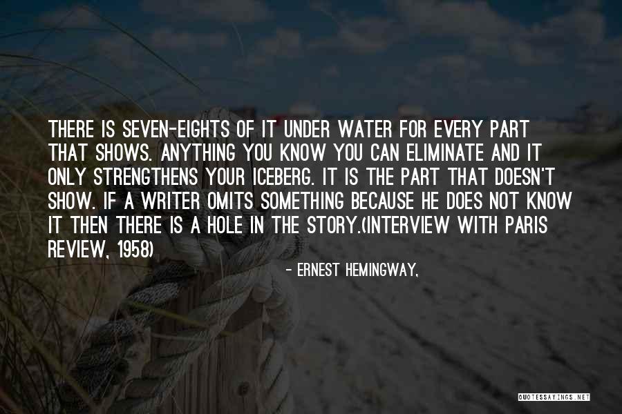 Iceberg Quotes By Ernest Hemingway,