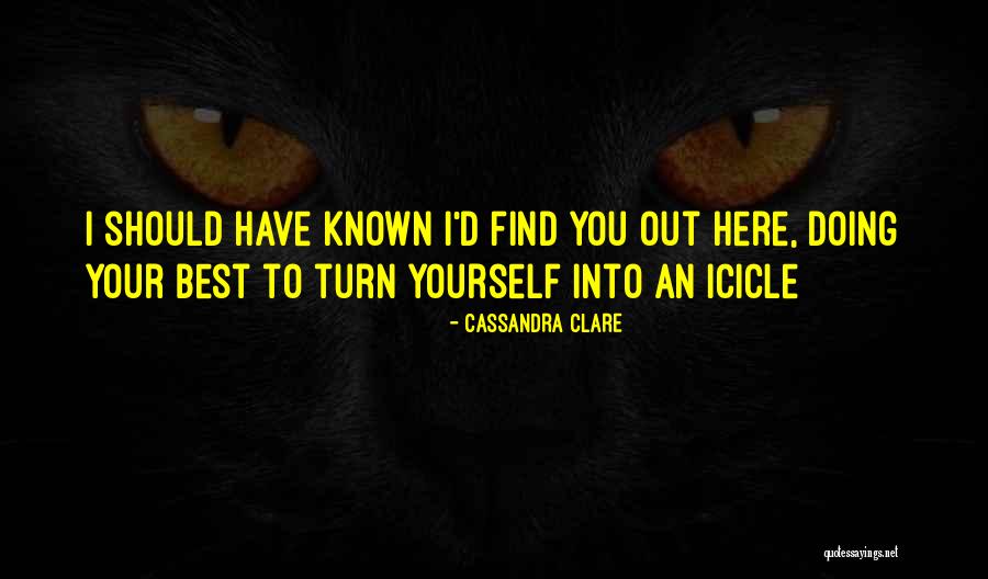 Icicle Quotes By Cassandra Clare Icicle Quotes By Cassandra Clare
