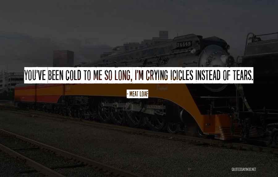 Icicles Quotes By Meat Loaf Icicles Quotes By Meat Loaf