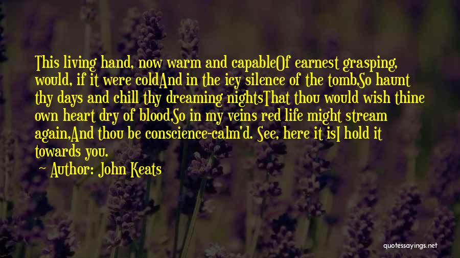 Icy Heart Quotes By John Keats