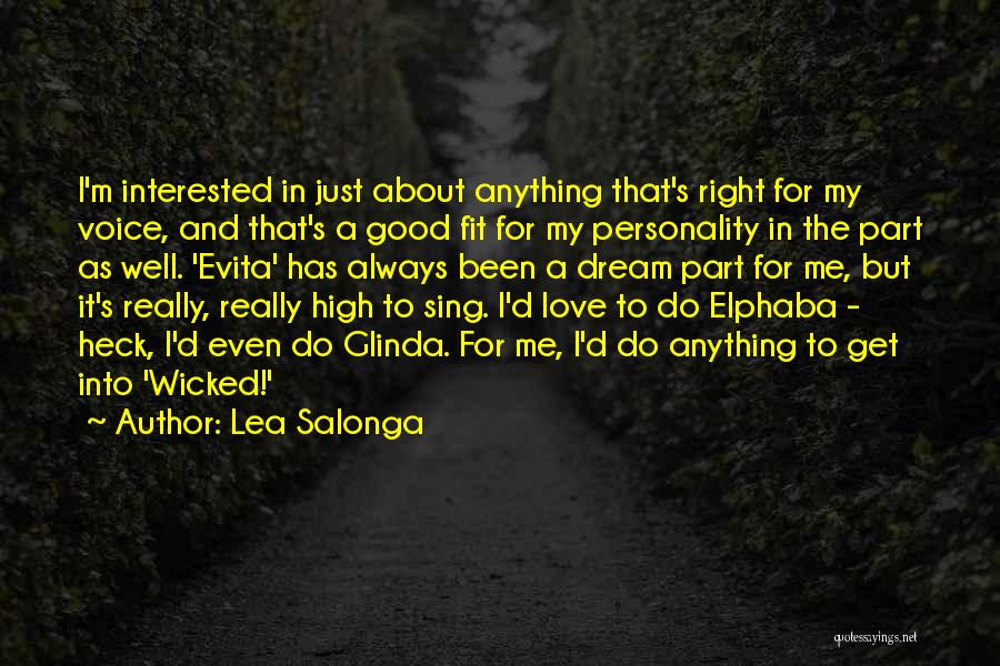 I'd Do Anything For Love Quotes By Lea Salonga