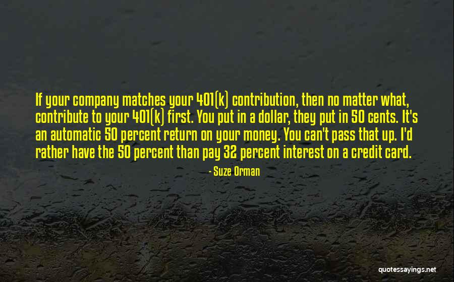 I'd Rather Quotes By Suze Orman