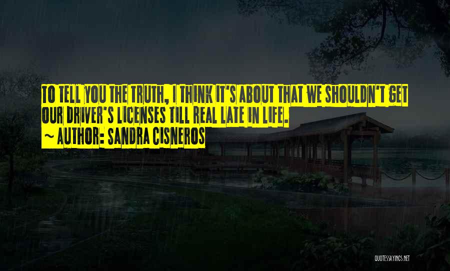 I'd Rather Tell The Truth Quotes By Sandra Cisneros