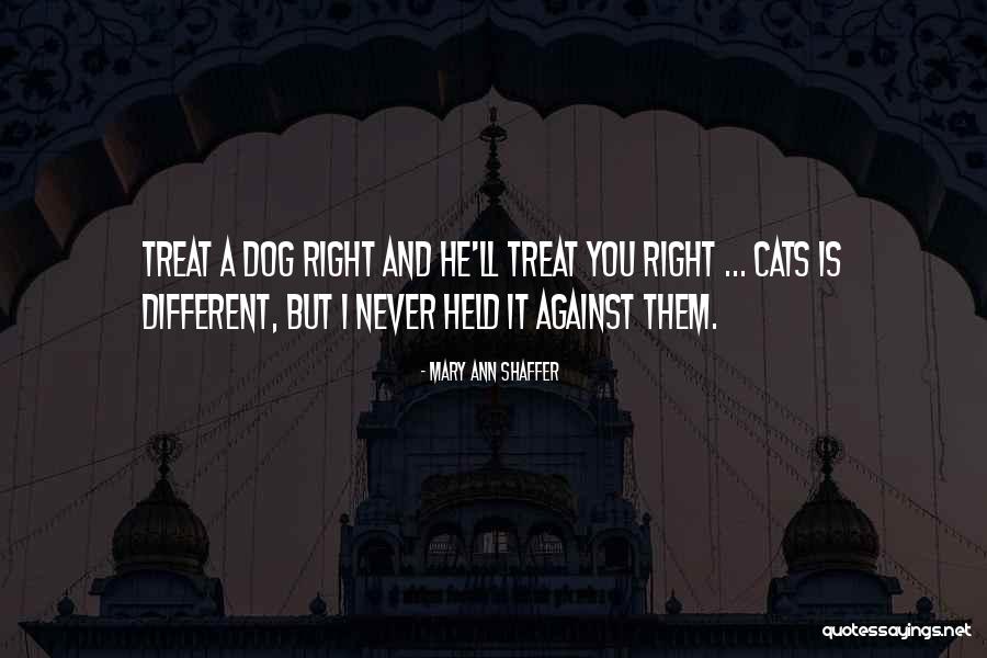I'd Treat You Right Quotes By Mary Ann Shaffer I'd Treat You Right Quotes By Mary Ann Shaffer