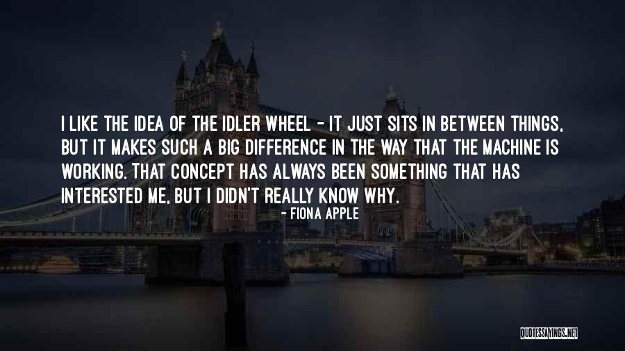 Idea Machine Quotes By Fiona Apple Idea Machine Quotes By Fiona Apple