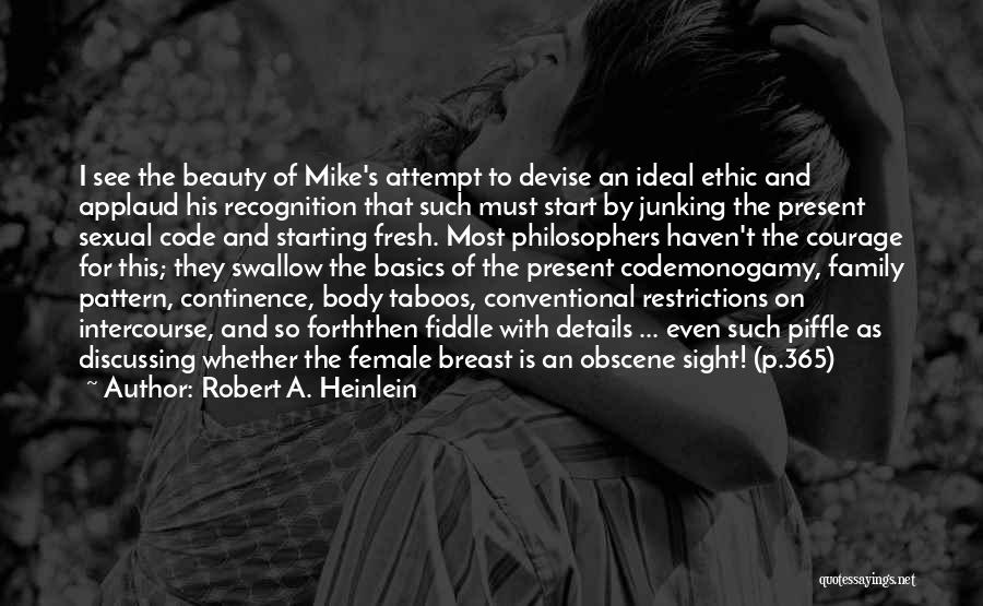 Ideal Beauty Quotes By Robert A. Heinlein