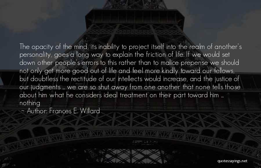 Ideal Personality Quotes By Frances E. Willard