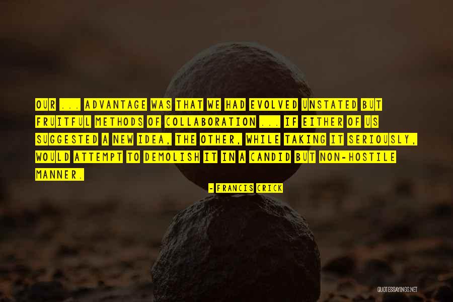Ideas And Collaboration Quotes By Francis Crick Ideas And Collaboration Quotes By Francis Crick