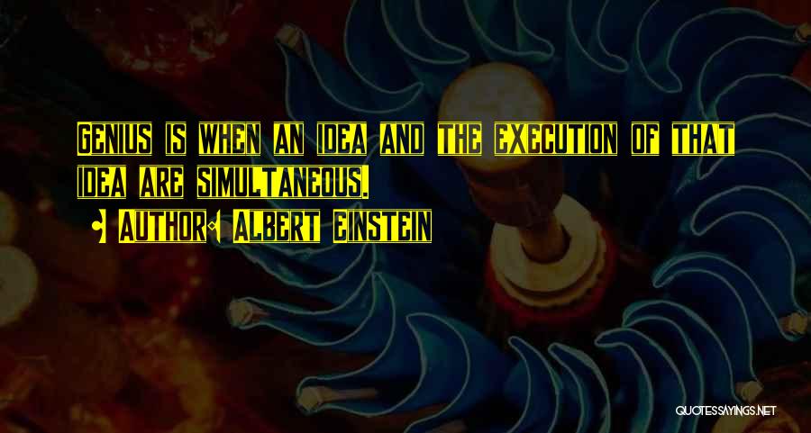 Ideas And Execution Quotes By Albert Einstein