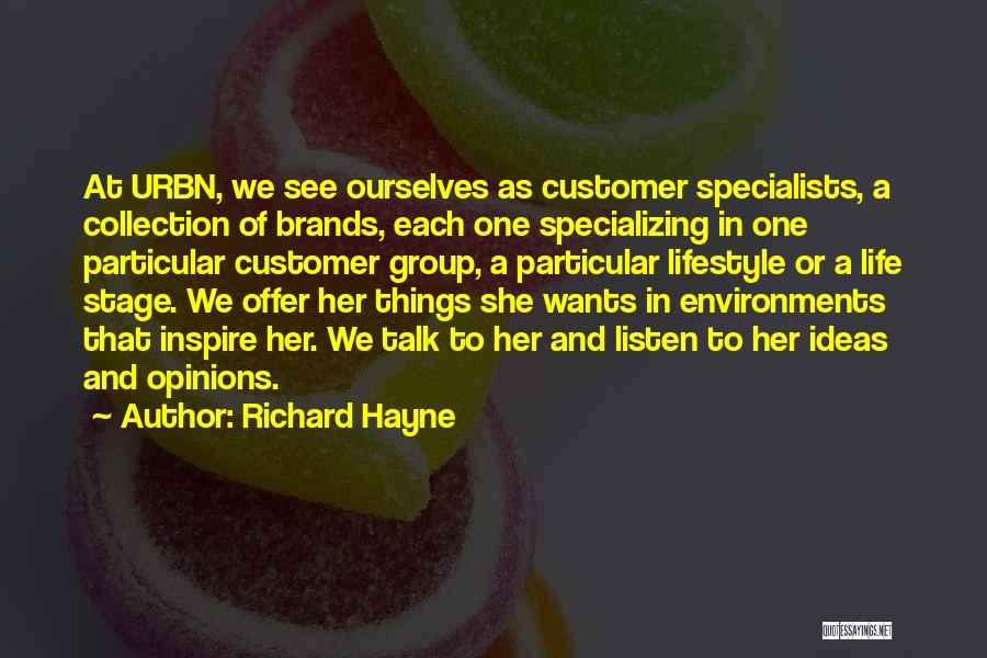 Ideas And Opinions Quotes By Richard Hayne