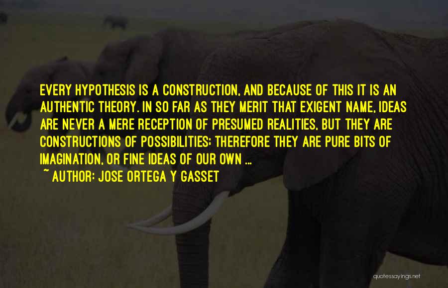 Ideas And Reality Quotes By Jose Ortega Y Gasset