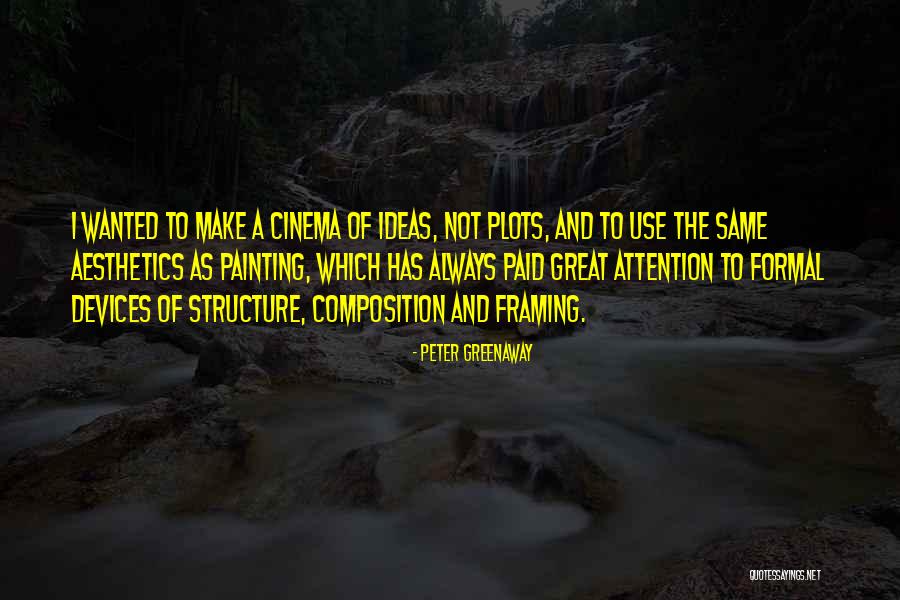 Ideas For Framing Quotes By Peter Greenaway