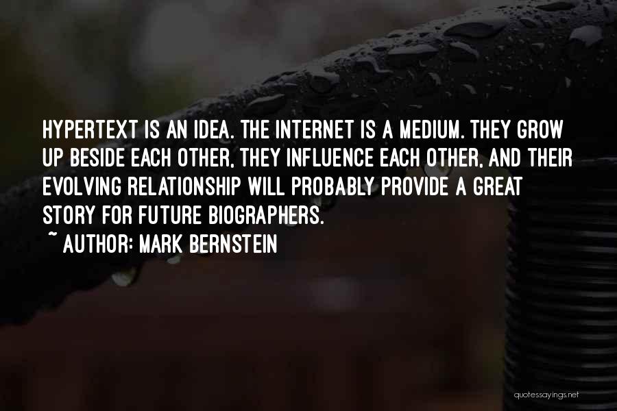 Ideas Growing Quotes By Mark Bernstein