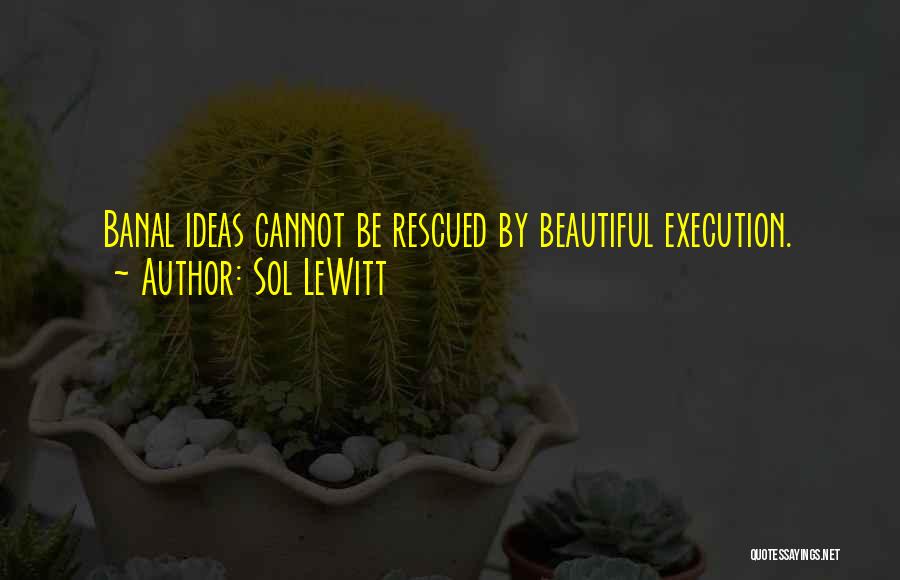 Ideas Vs Execution Quotes By Sol LeWitt