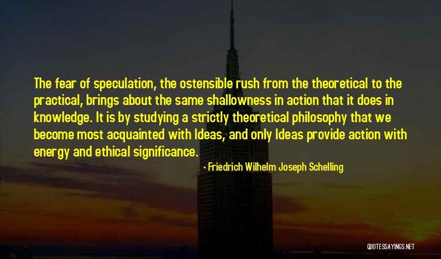 Ideas Without Action Quotes By Friedrich Wilhelm Joseph Schelling