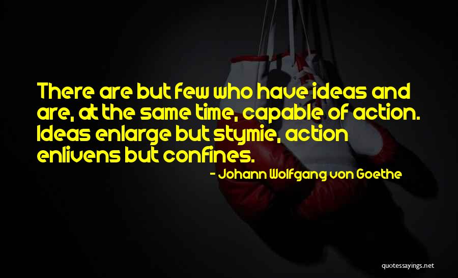 Ideas Without Action Quotes By Johann Wolfgang Von Goethe