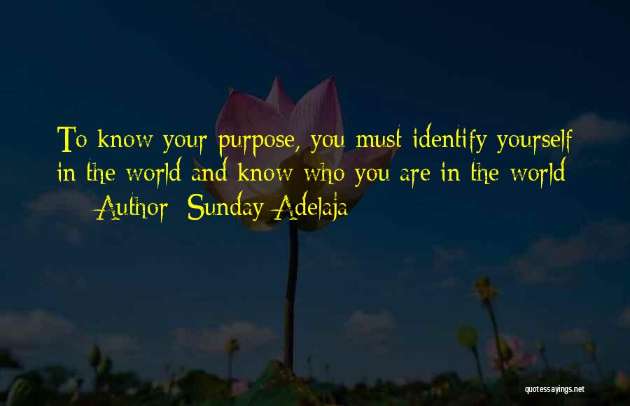 Identify Yourself Quotes By Sunday Adelaja