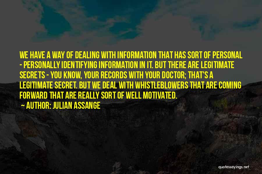 Identifying Yourself Quotes By Julian Assange