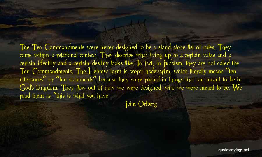 Identity As Relational Quotes By John Ortberg