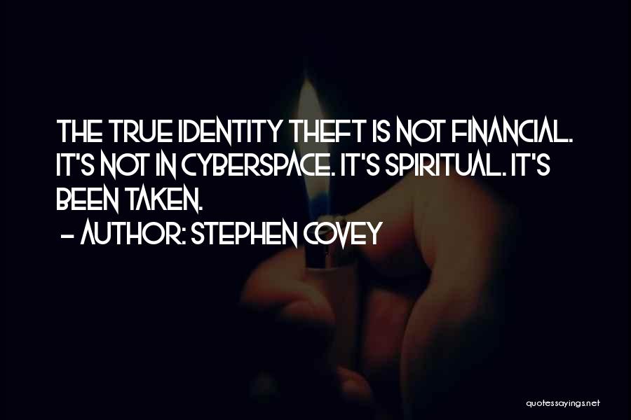 Identity Theft Quotes By Stephen Covey