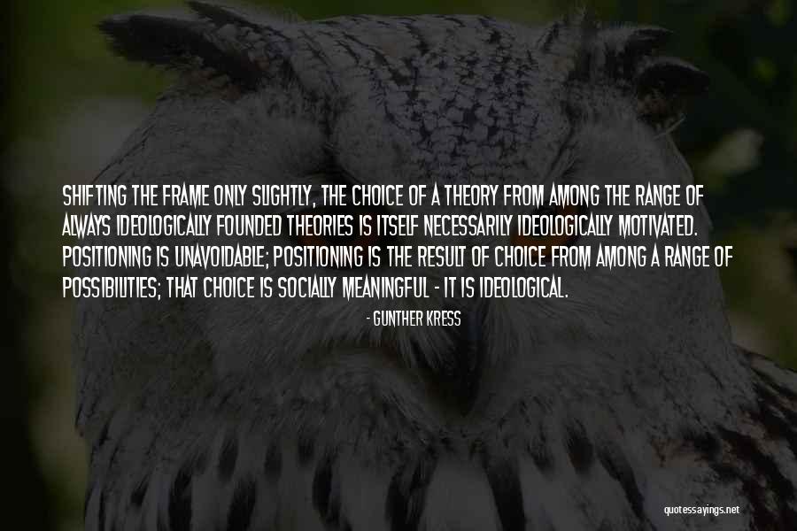 Ideologically Motivated Quotes By Gunther Kress Ideologically Motivated Quotes By Gunther Kress