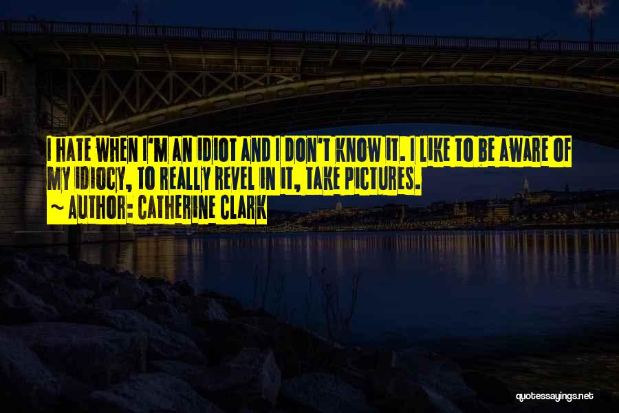 Idiocy Quotes By Catherine Clark