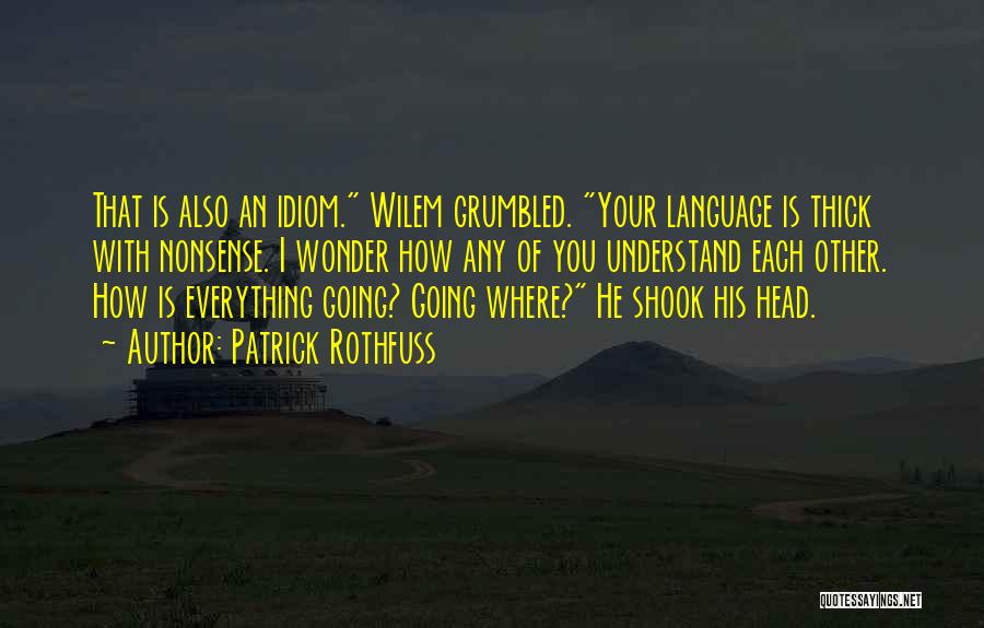 Idiom Quotes By Patrick Rothfuss