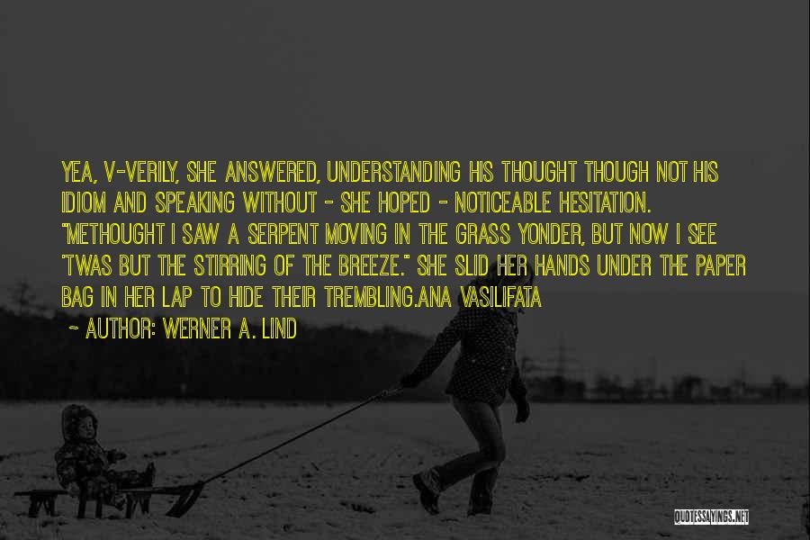 Idiom Quotes By Werner A. Lind