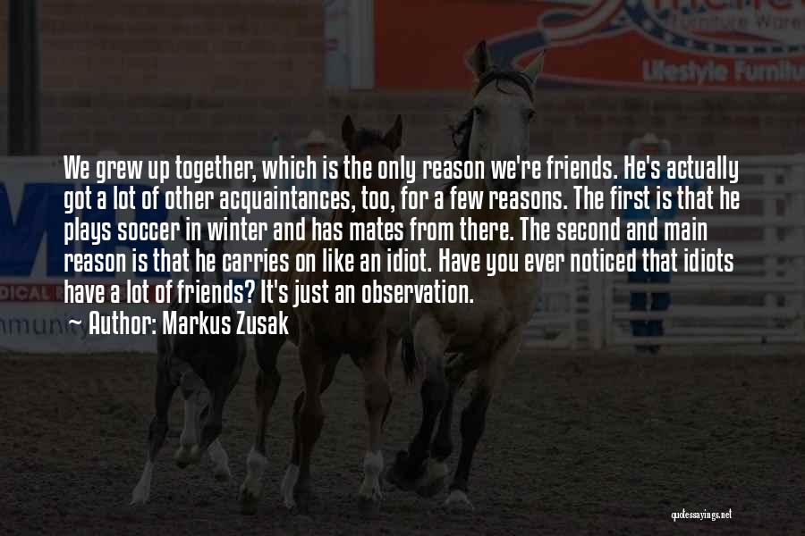 Idiot Best Friends Quotes By Markus Zusak