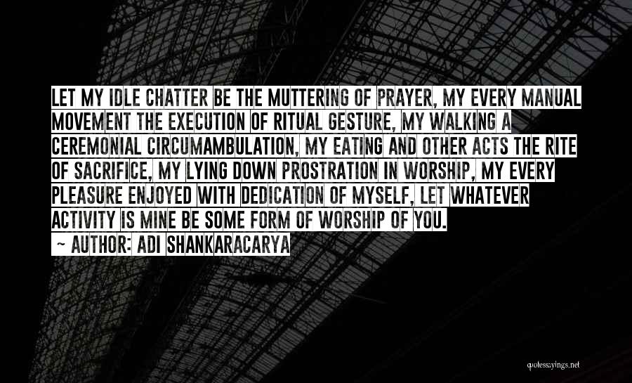 Idle Chatter Quotes By Adi Shankaracarya