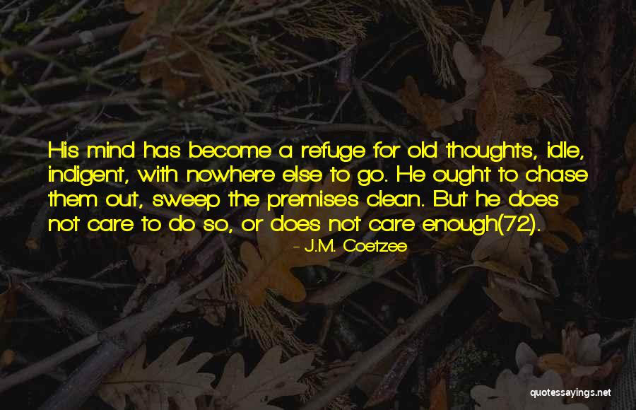 Idle Thoughts Quotes By J.M. Coetzee Idle Thoughts Quotes By J.M. Coetzee