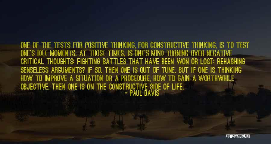 Idle Thoughts Quotes By Paul Davis Idle Thoughts Quotes By Paul Davis