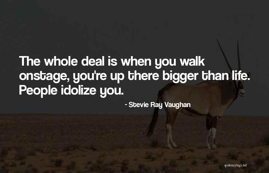 Idolize Yourself Quotes By Stevie Ray Vaughan